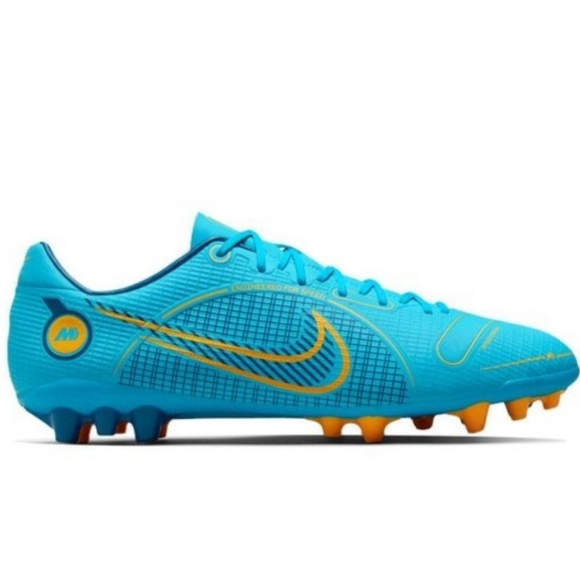 Nike Unisex Vapor 14 Academy AG Soccer Shoes Blue DJ2870-484 Size 12